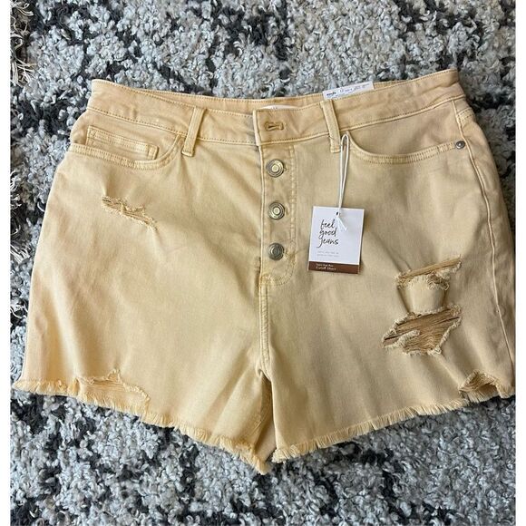❤️LC Lauren Conrad High Rise Jean Shorts NWT - Picture 1 of 6